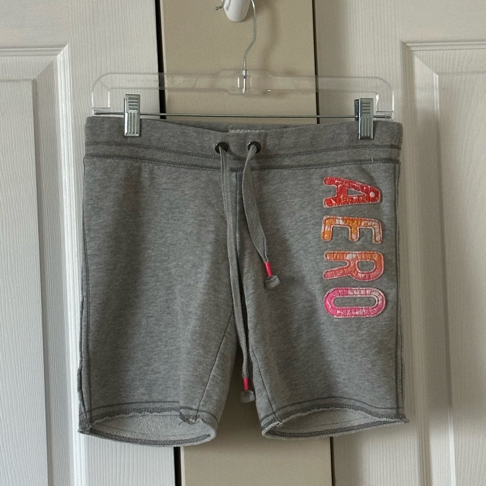 Women’s Aeropostale Shorts Grey with Bright lettering GUC XS/TP